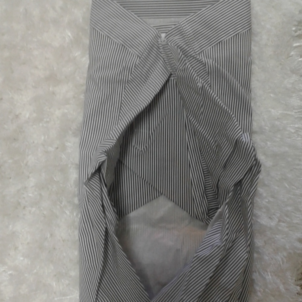 NWT Liz Claiborne blue and white long sleeve top - Picture 5 of 8